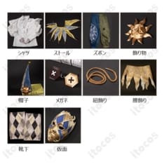 第五人格 ジョーカー（泣きピエロ）燃え尽きた太陽 衣装セット 高再現でイベント・撮影に最適 - 6枚目の画像（サムネイル）