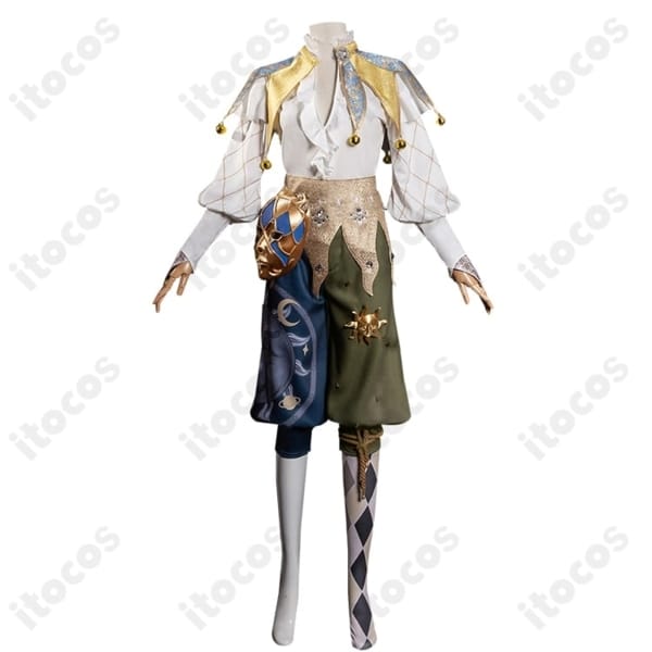 第五人格 ジョーカー（泣きピエロ）燃え尽きた太陽 衣装セット 高再現でイベント・撮影に最適