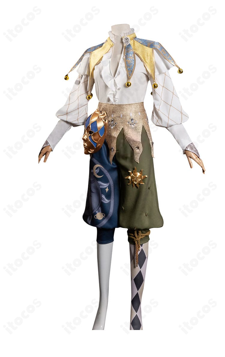 商品側面。ストールの落ち感と袖・腰飾りの立体感がわかるサイドビュー