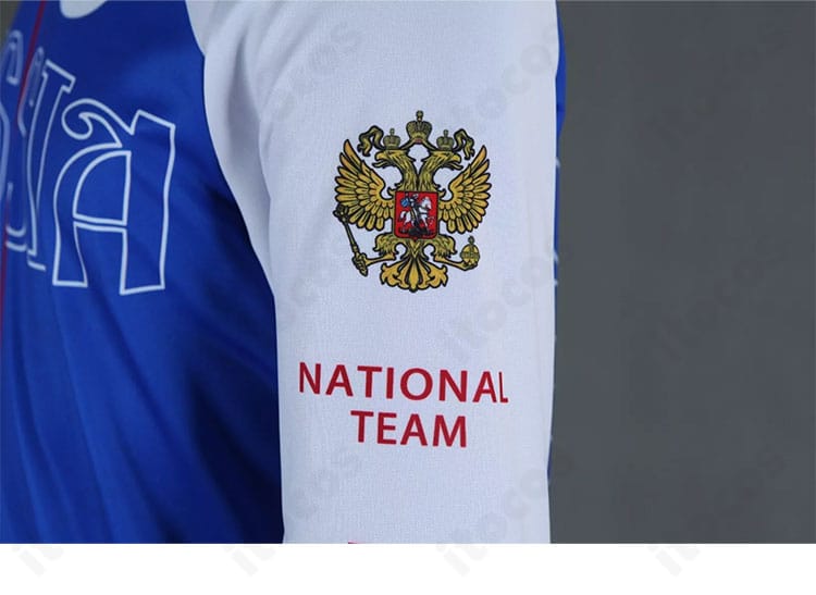 左袖の装飾アップ。ステッチワークと刺繍モチーフの配置が分かるユーリ・プリセツキー衣装の近接。