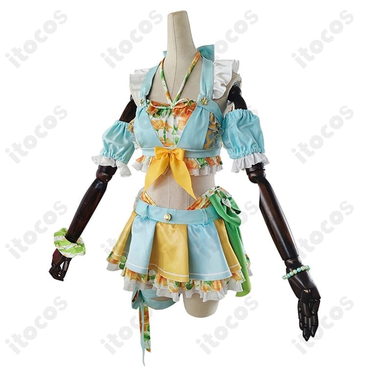 小泉花陽 くじ引き堂水着コスプレ衣装｜清楚可憐な再現度、長時間でも軽やか、イベント向け - 2枚目の画像