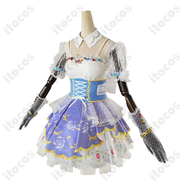 園田海未 ロイヤルプリンセス編 高再現コスプレ衣装｜華やかで上品、撮影映えするエレガントドレス - 2枚目の画像