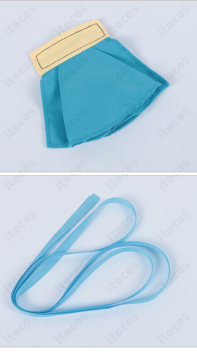 髪飾り・リボン：マリア コスプレ衣装のヘッドドレスとリボンの近接カット。全身コーデの完成度を高めます。