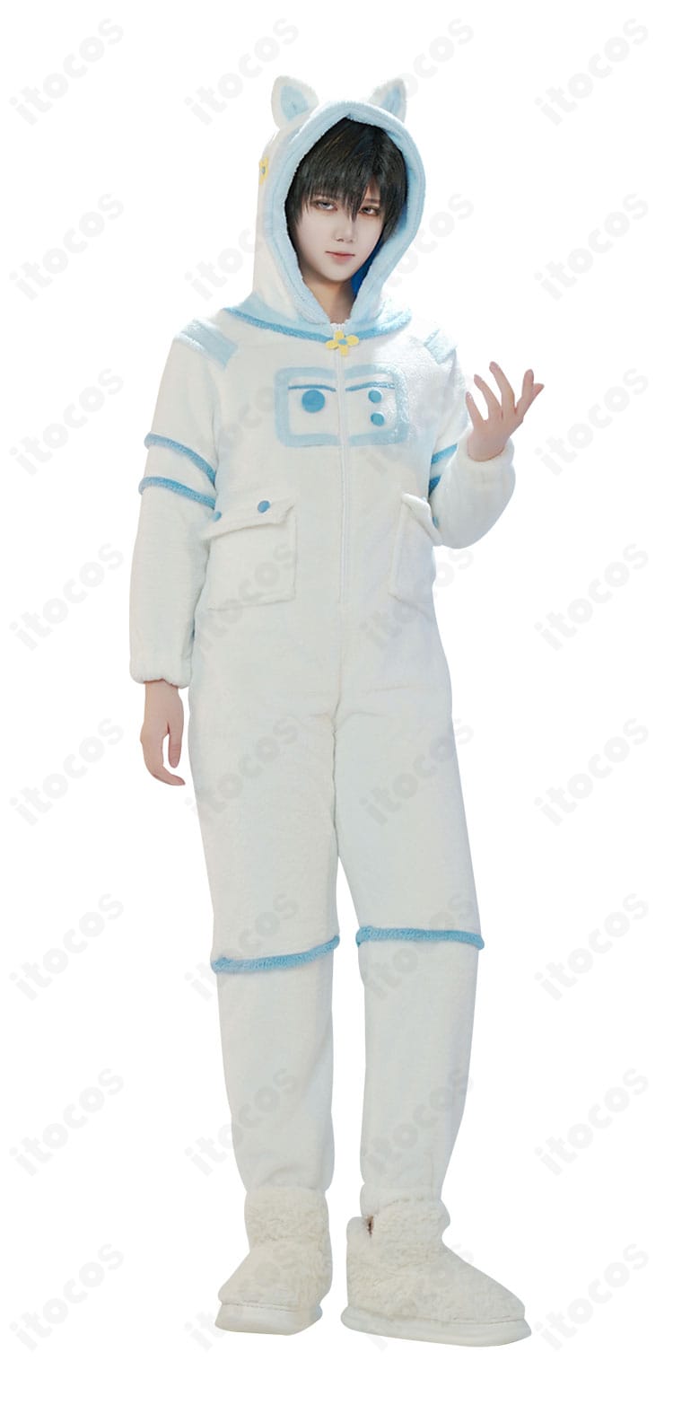 側面装飾アップ｜翼と尻尾の付け根部分の構造と接続部位