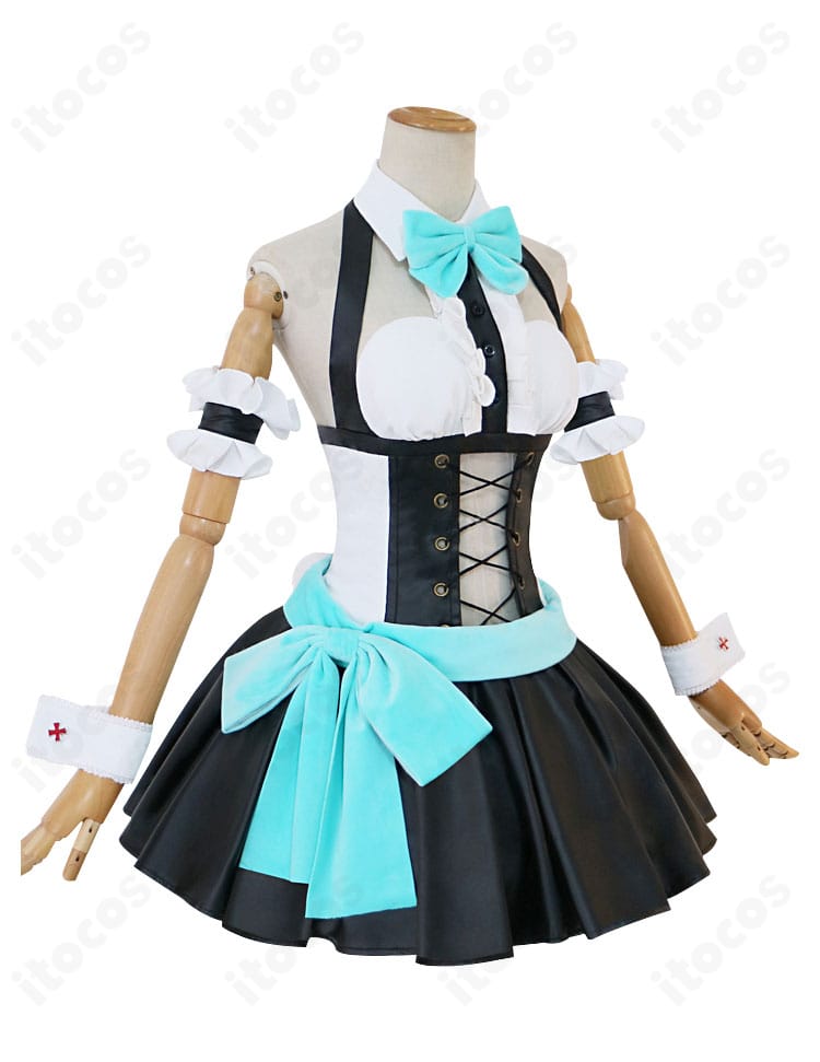 初音ミク バニー衣装の右側面全景。サイドラインとヒップ回りのシルエットが見える画像。