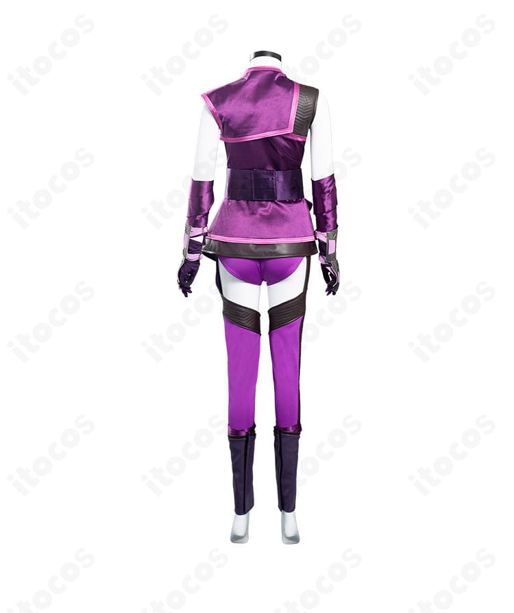 『モータルコンバット11』ミレーナ コスプレ衣装 背面。ショールのレイヤー感と背面の縫製ラインを確認できる画像