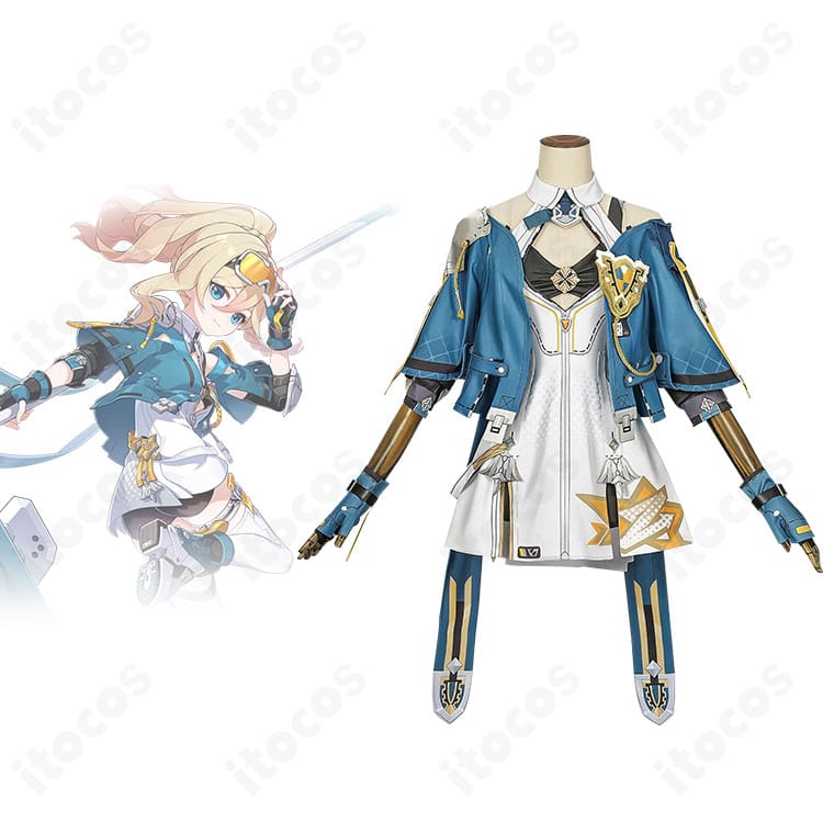 崩壊3rdのデュランダル（ビアンカ）ソラリス衣装とキャラクターの比較展示画像