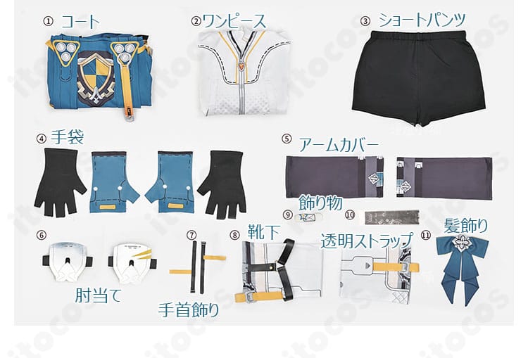 手袋と手首周りの装飾ディテール。立体感のある意匠