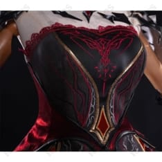 恋と深空 プレイヤーアバター 深紅の熱情 コスプレ衣装｜高発色レッドと精緻刺繍で再現、イベント撮影に最適 - 2枚目の画像（サムネイル）