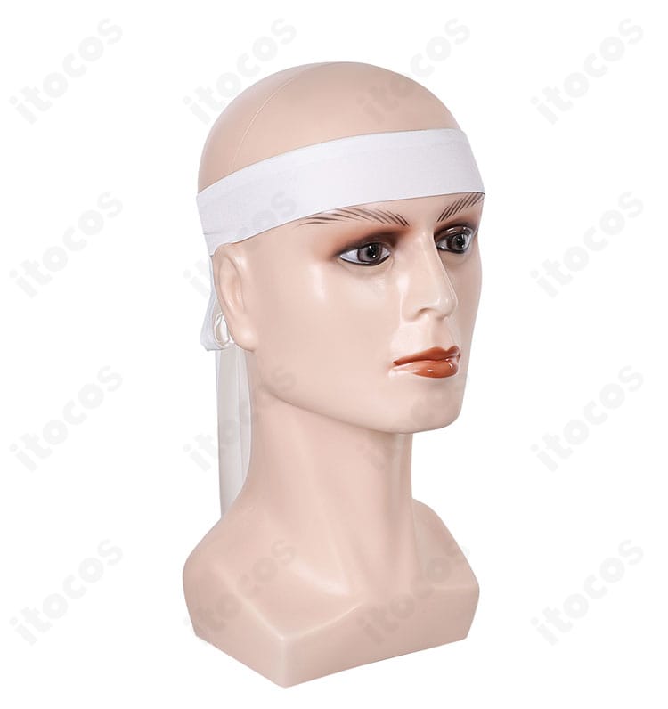 頭巾の左側。素材感とステッチ精度を示すディテール写真