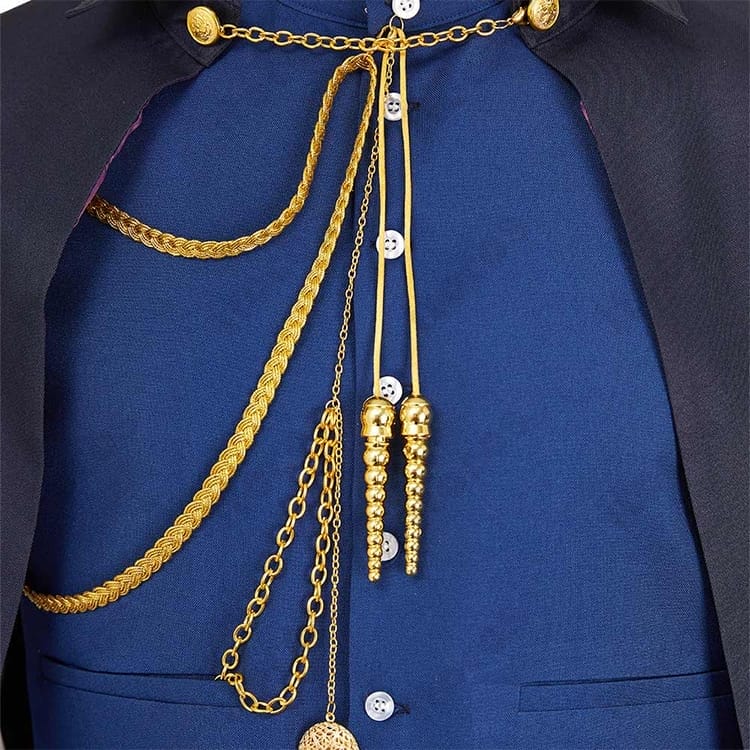 森蘭丸 コスプレ衣装 戦国風マント付き。忠実再現で撮影映え、快適な着用感の4点セット - 5枚目の画像