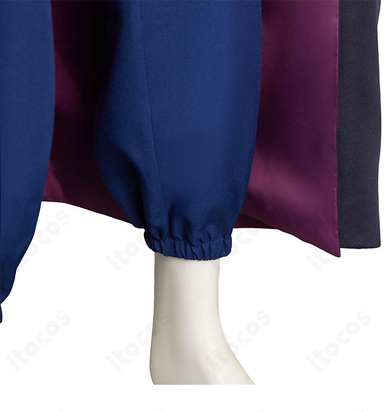 森蘭丸コスプレ衣装のズボン装飾アップ。縫製ラインと装飾意匠の忠実な再現が分かる画像