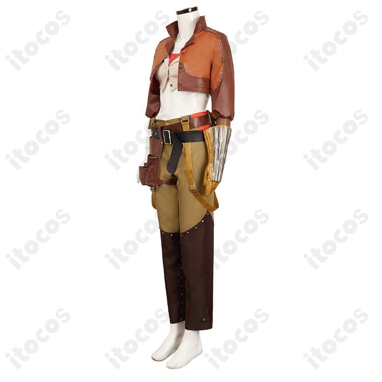 モンスターハンターワイルズ ジェマ衣装｜高再現の刺繍襟と重厚腰帯でロケ撮影に最適 - 2枚目の画像