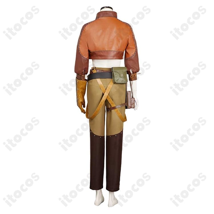 モンスターハンターワイルズ ジェマ衣装｜高再現の刺繍襟と重厚腰帯でロケ撮影に最適 - 4枚目の画像