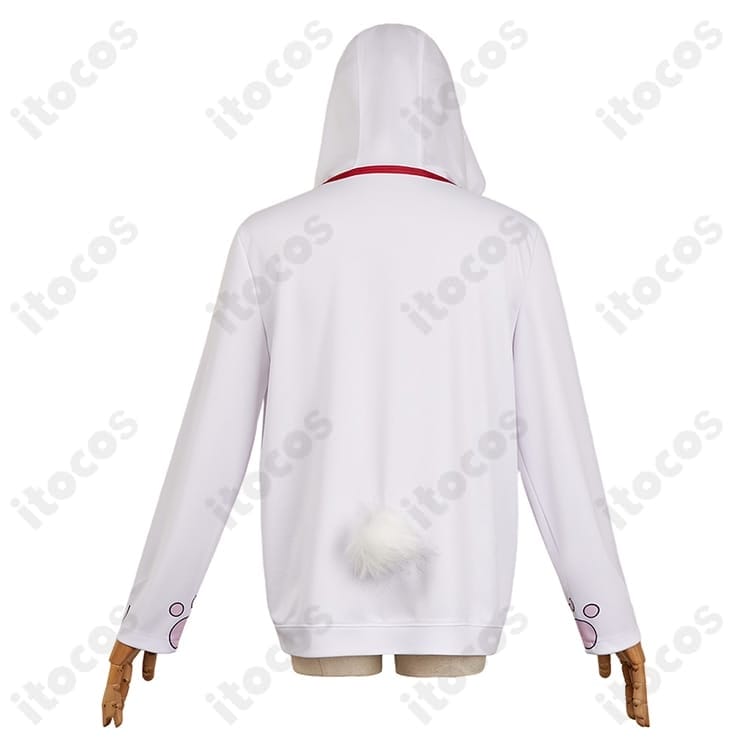 ダンダダン ターボババア 招き猫パーカー 高再現で動きやすい、イベント・撮影に最適 - 4枚目の画像