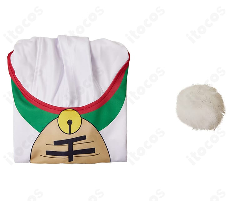 ターボババア 招き猫パーカーのセット展示。パーカー本体が一式で確認できる構成