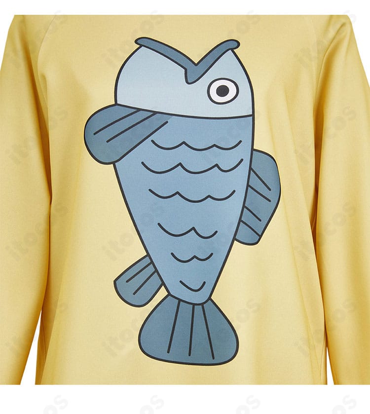 綾瀬桃コスプレ衣装の襟元装飾アップ。精密な刺繍とエッジの整った仕上げが見える接写。