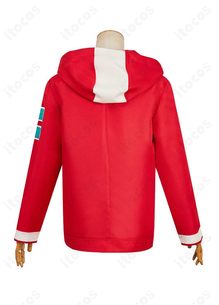 綾瀬桃 コスプレ衣装コートの背面。ヨークや背中心のラインが分かる構図