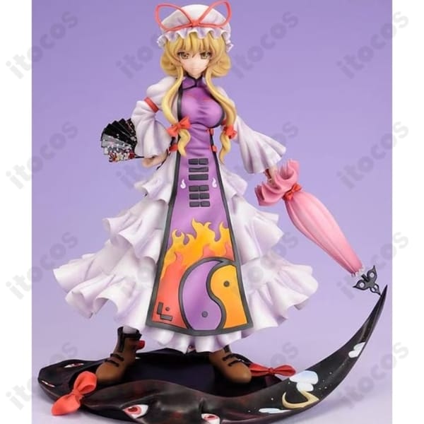 東方Project 東方萃夢想 八雲紫 コスプレ衣装 高再現で撮影映え、イベントに最適な3点セット