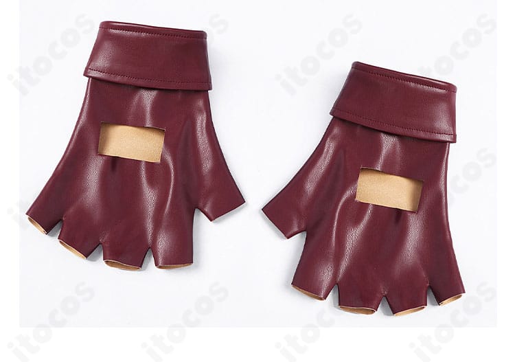 グローブ表面のアップ。異なるテクスチャのコントラストが映えます。