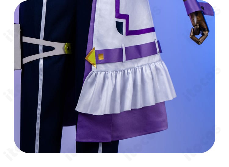 裾まわりの意匠：ヘムラインの仕上げと配色を強調したディテール