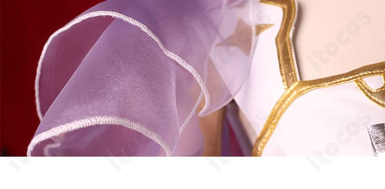 袖口装飾のクローズアップ。ステージ映えする袖のデザインを確認できる「Break your ×××」コスプレ衣装の詳細。