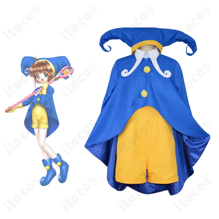 カードキャプターさくら 木之本桜 第52話バトルコスチュームの正面全体とキャラクター参考を並置した画像。再現シルエットと主要ディテールが分かる構図