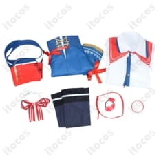 赤井はあと 通常衣装 コスプレ｜高再現で写真映え、イベントに最適な学園制服セット - 5枚目の画像（サムネイル）