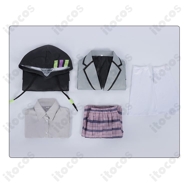 100カノ 原賀胡桃 学園制服コスプレ｜動きやすく高再現、撮影もイベントも快適 - 5枚目の画像