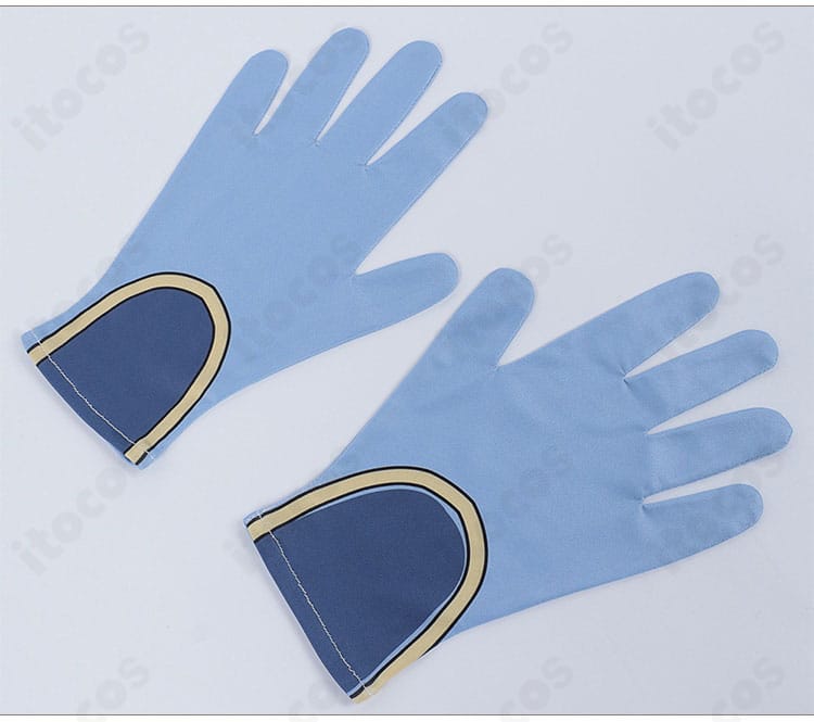 手袋の装飾ディテール。指先のフィット感と意匠が分かる和泉緋那用デザイン。