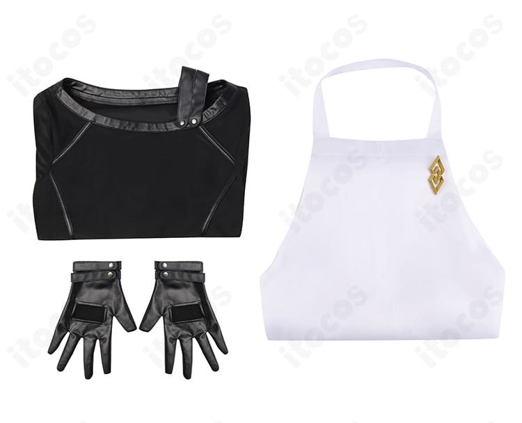 FGO カドック・ゼムルプス エプロン姿コスプレ衣装のセット内容（トップス・エプロン・手袋）の一覧写真