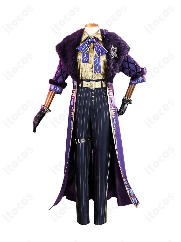 第五人格 空軍（マーサ）菖蒲 コスプレ衣装の正面全体。高発色の軍服シルエットと装飾を確認。