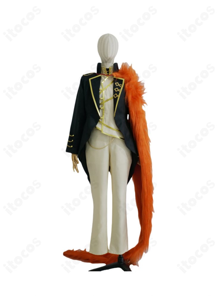 正面全体図：Limbus Company サンチョ コスプレ衣装のシルエットと配色