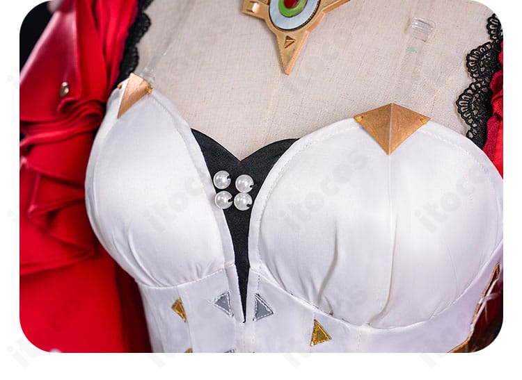 アストラ・ヤオ衣装 襟元ディテール｜襟の形状と装飾パーツの配置でキャラクターらしさを表現