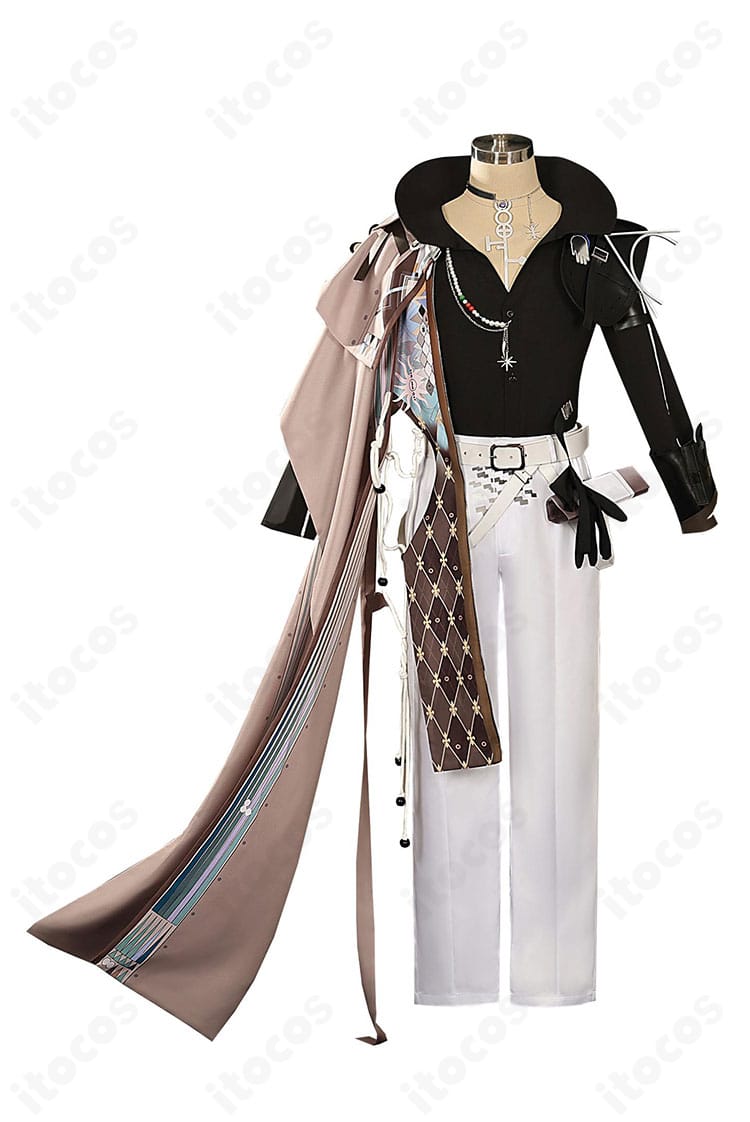 アークナイツ ソーンズ 引星コスプレ衣装の正面全身。高発色素材とシャープなシルエットが際立つデザイン。