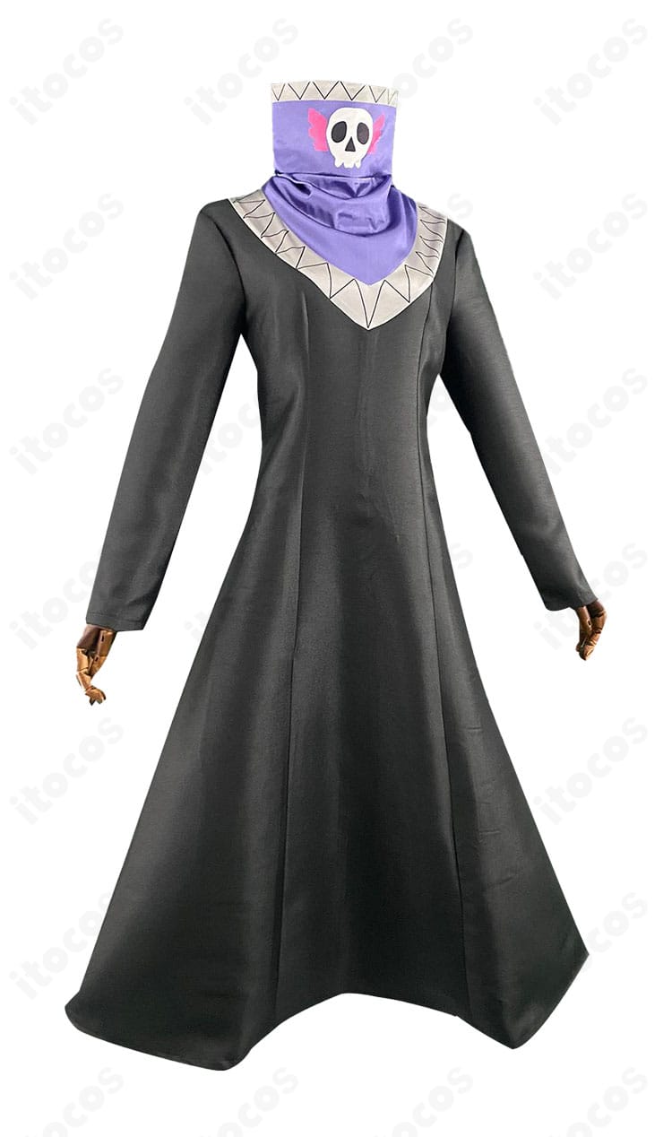 HUNTER×HUNTER フェイタン＝ポートオ コスプレ衣装 右側面ディテール。袖と裾のシルエットを確認できる画像