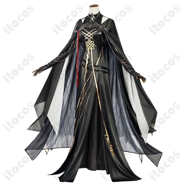 アークナイツ ラケラマリン コスプレ衣装｜重厚ローブ×精密装飾で高再現、イベントと撮影に最適 - 2枚目の画像