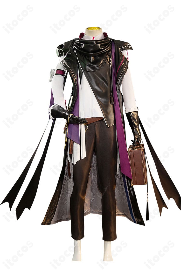 アークナイツ ルーメン衣装のフロント全身。コートとベストのレイヤーや丈感が分かるカット