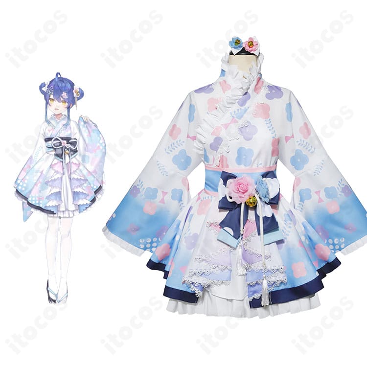 天宮こころ 新衣装（和装）コスプレ一式。キャラクターの和風モチーフを取り入れた完成度の高いデザイン。