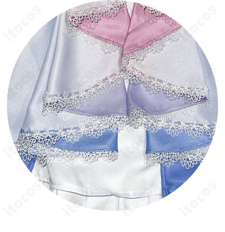 天宮こころ コスプレスカート裾の装飾。華やかな縁取りと撮影映えするデザイン。