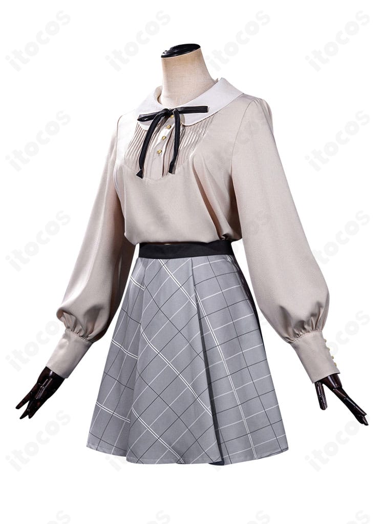 豊川祥子コスプレ衣装の側面。ウエストラインや装飾の立体感が分かるサイドビュー商品画像