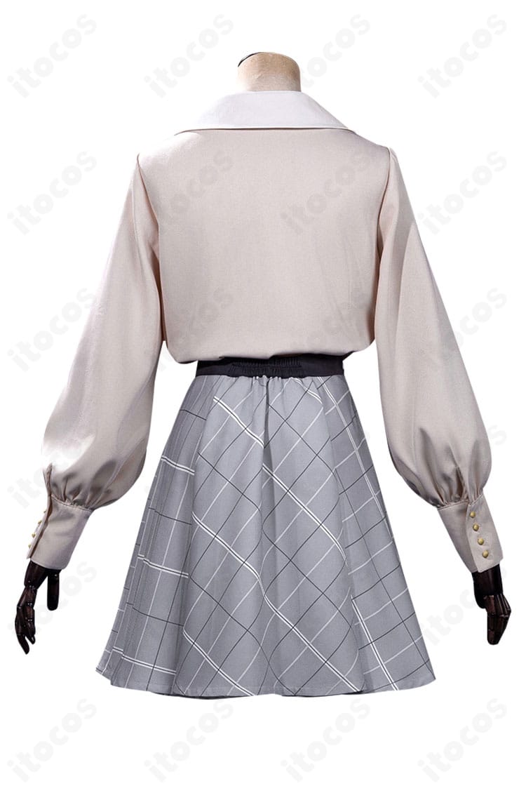 豊川祥子コスプレ衣装の背面。背中のラインや装飾配置を確認できるバックショット商品画像