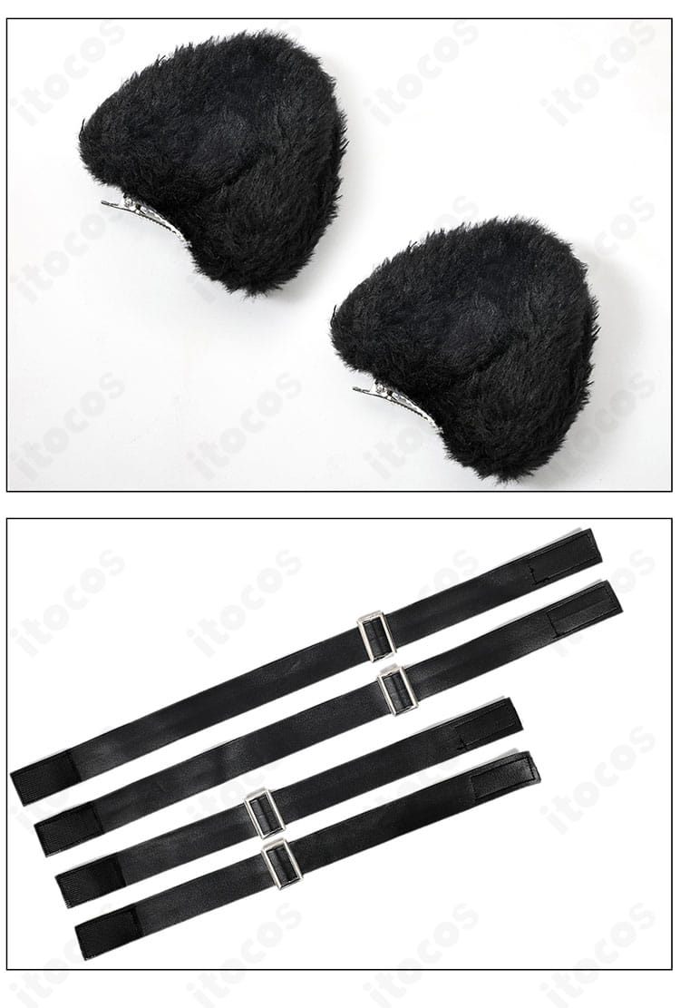 金色の闇 髪飾りとアクセサリー類のアップ。配飾の形状と質感を示す接写。