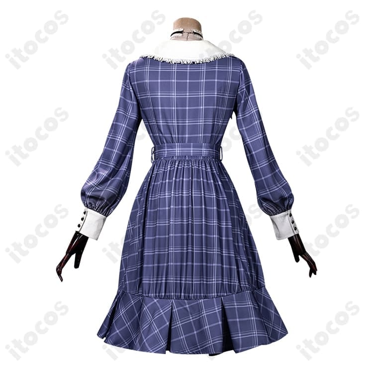 BanG Dream! Ave Mujica 若葉睦 コスプレ衣装｜チェック柄ワンピースで高再現、撮影・イベントに最適 - 3枚目の画像