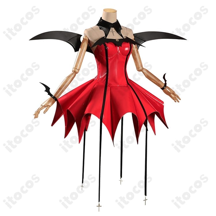 しゅごキャラ！ ほしな歌唄 悪魔ルナティックチャーム衣装 高再現で撮影映え、翼付きフルセット - 2枚目の画像