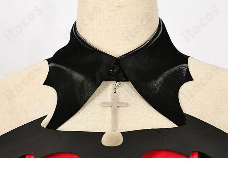 しゅごキャラ！ 歌唄衣装の襟元ジュエル装飾アップ。輝きと存在感のある胸元デザインを強調