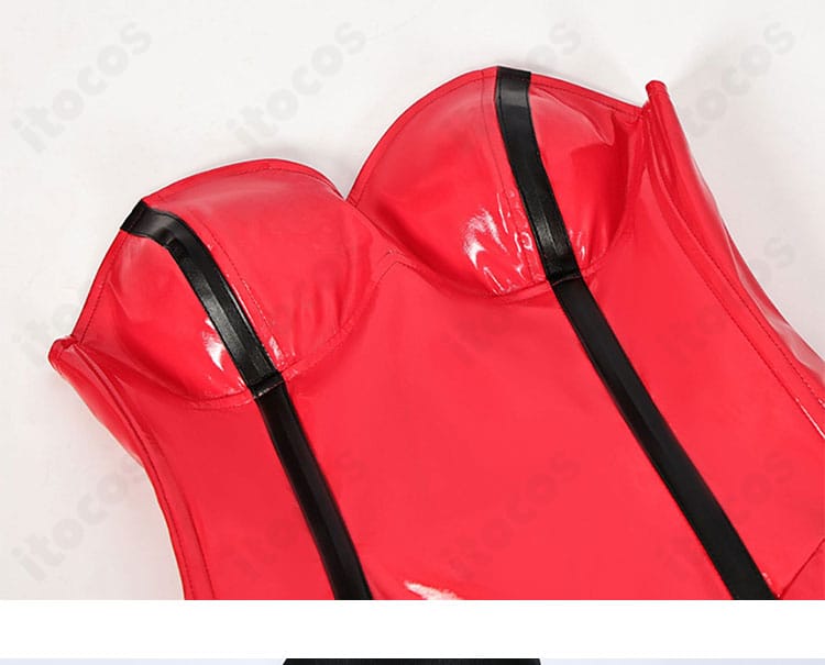 ほしな歌唄 コルセット風上半身のクローズアップ。スリムなライン形成とボーン風の切り替えを確認