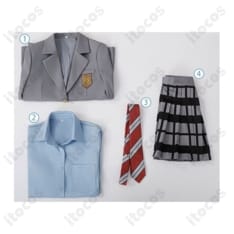 四月は君の嘘 宮園かをり 制服コスプレ｜清楚な質感で高再現、撮影・イベントに最適 - 5枚目の画像（サムネイル）