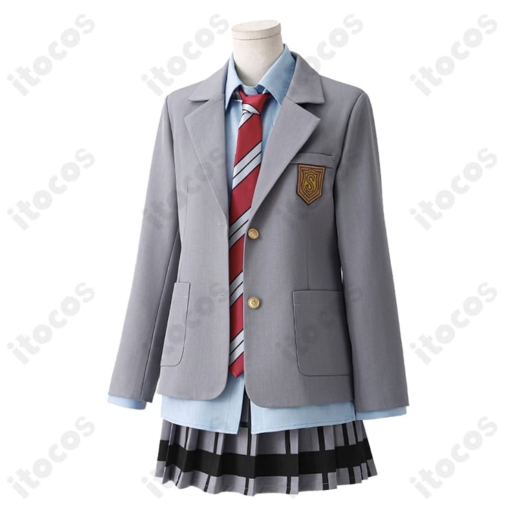 四月は君の嘘 宮園かをり 制服コスプレ｜清楚な質感で高再現、撮影・イベントに最適 - 2枚目の画像