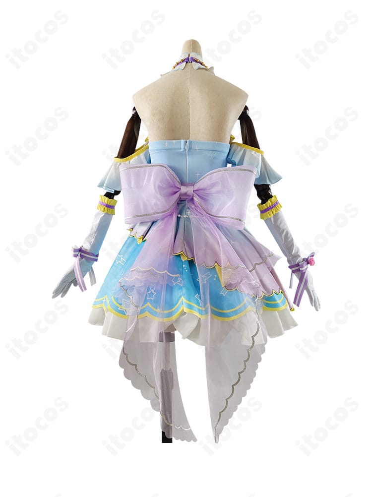 スクフェス 絢瀬絵里 カウントダウンライブ編コスプレ 背面。腰飾りと王冠の配置が分かる360度再現ビュー